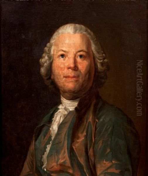 Portrait De Christoph Willibald Gluck Oil Painting by Joseph-Siffred Duplessis