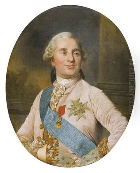 Portrait De Louis Xvi En Buste Oil Painting by Joseph-Siffred Duplessis