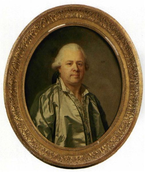 Portrait De Guillaume Laine Oil Painting by Joseph-Siffred Duplessis