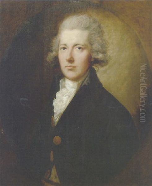 Portrait Of The Right Hon. William Pitt Oil Painting by Gainsborough Dupont