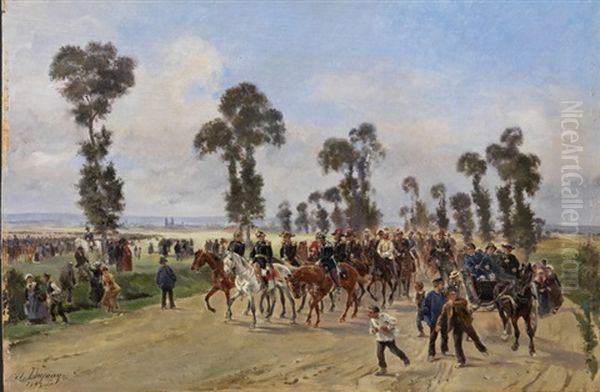 Vorbereitung Einer Militarparade by Henri Louis Dupray