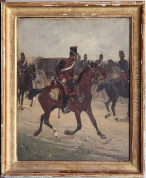 Cavaliers Oil Painting by Henri Louis Dupray