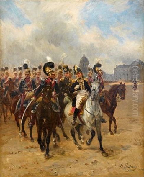 A Cavalry Regiment by Henri Louis Dupray