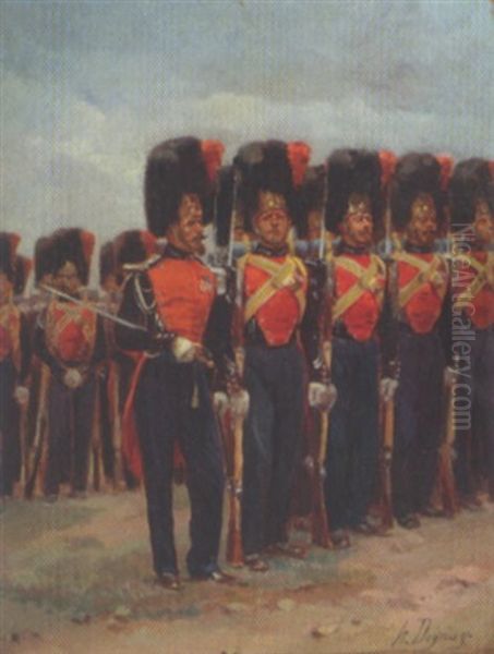 Les Hussards De La Garde Oil Painting by Henri Louis Dupray