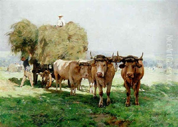 La Moisson Oil Painting by Julien Dupre