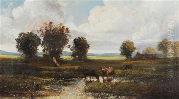 Paysage Bucolique Oil Painting by Leon Victor Dupre