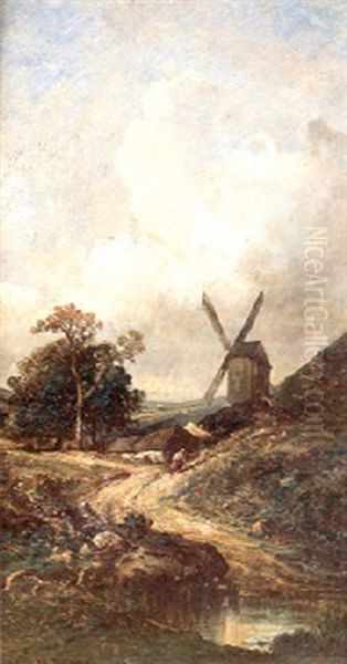 Le Moulin Oil Painting by Leon Victor Dupre