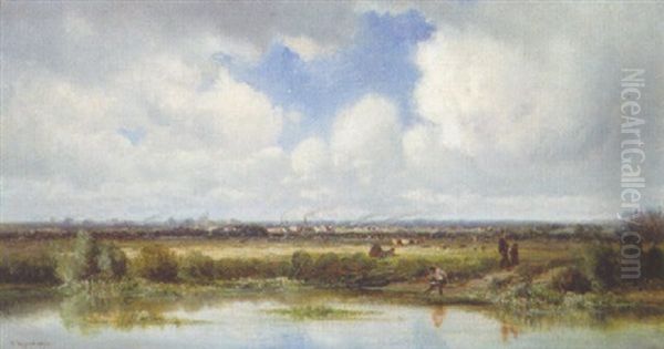 Au Bord De La Riviere Oil Painting by Leon Victor Dupre