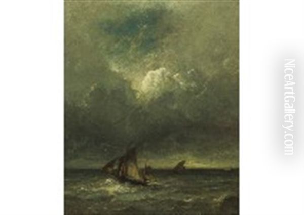 Seascape Oil Painting by Jules Dupre