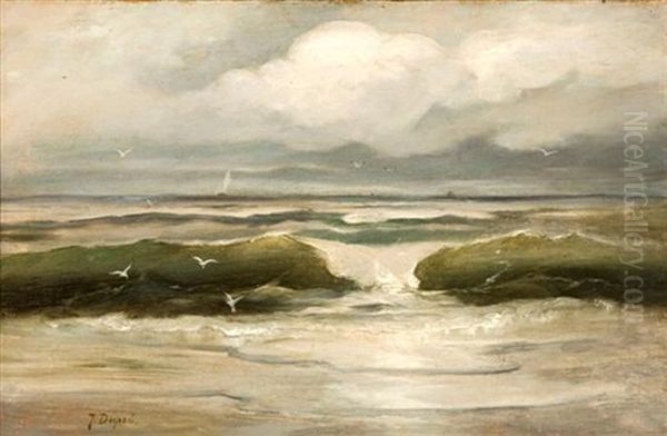 Seascape Oil Painting by Jules Dupre