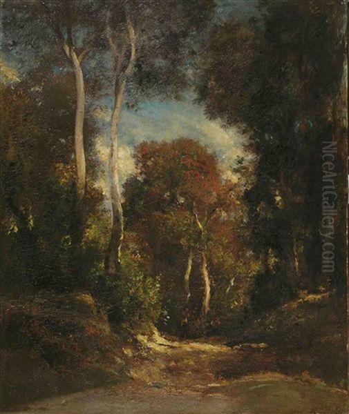 Foret De Compiegne Oil Painting by Jules Dupre