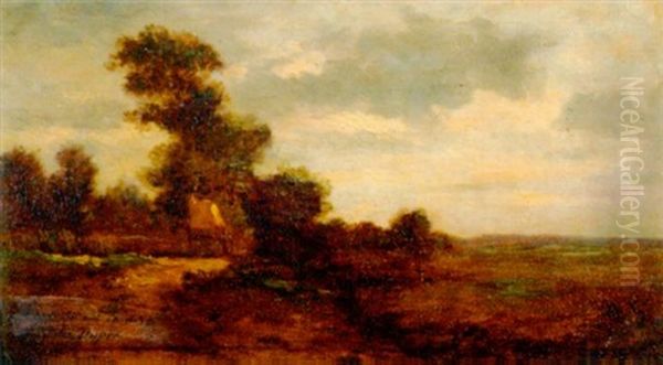 Herbstliche Landschaft Oil Painting by Jules Dupre