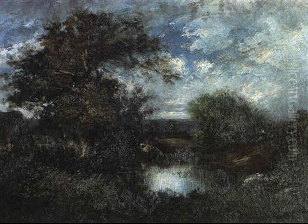 Environs De Pontoise Oil Painting by Jules Dupre