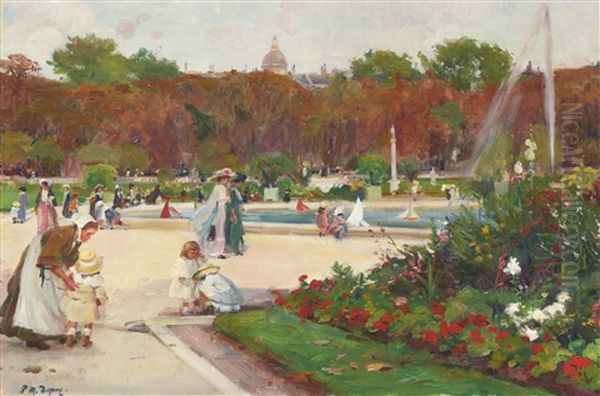 Jardin Du Luxembourg Oil Painting by Paul Michel Dupuy