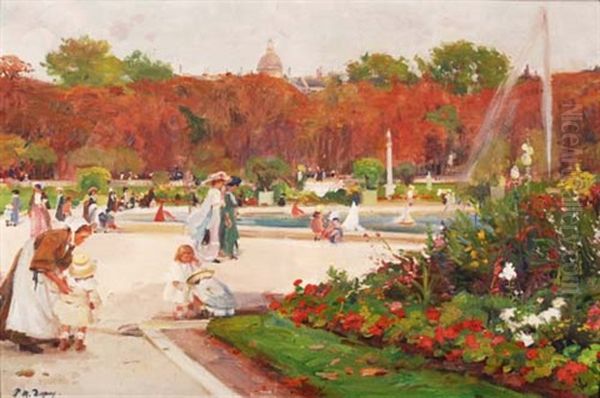 Im Stadtgarten Oil Painting by Paul Michel Dupuy