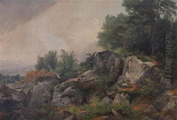 Near Bolton, Lake George Oil Painting by Asher Brown Durand