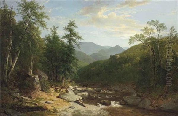 Mountain Stream Oil Painting by Asher Brown Durand