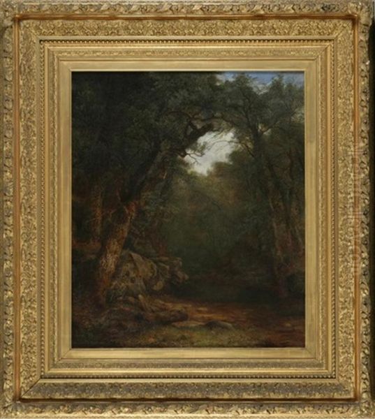 Forest Glen Oil Painting by Asher Brown Durand