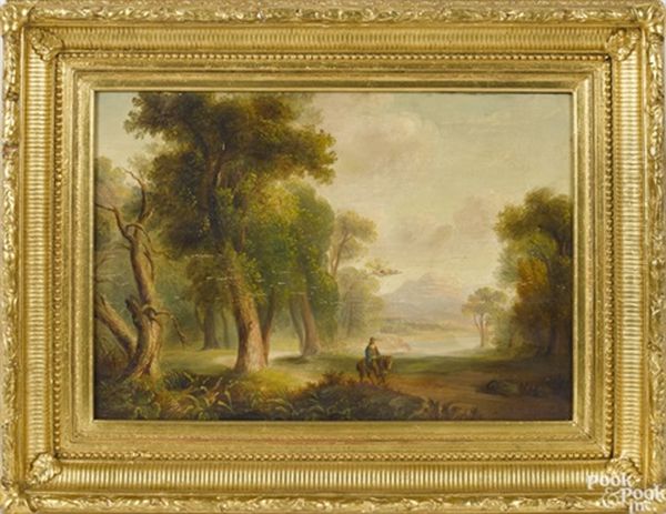 Landscape With A Gentleman On Horseback Oil Painting by Asher Brown Durand