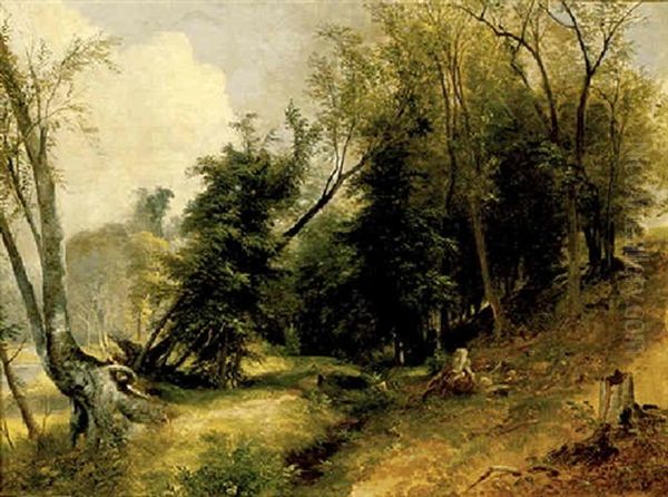 View From The Woodlands Oil Painting by Asher Brown Durand