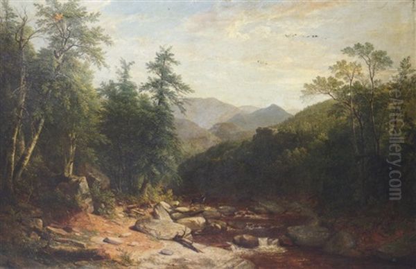 Mountain Stream Oil Painting by Asher Brown Durand