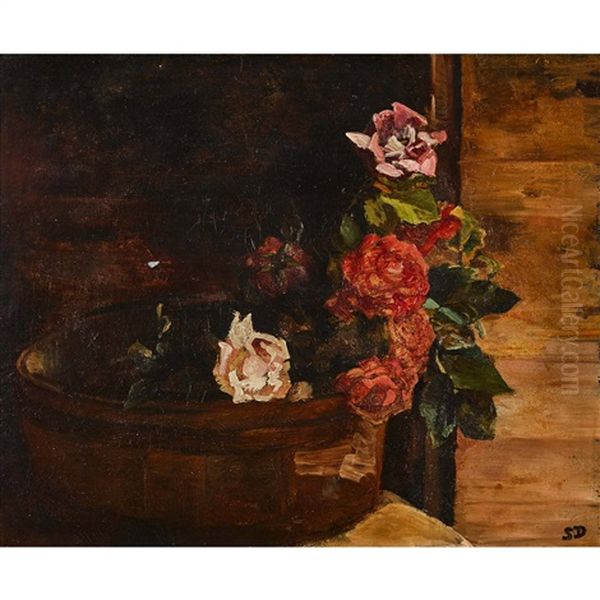 Rosen Oil Painting by Simon Durand