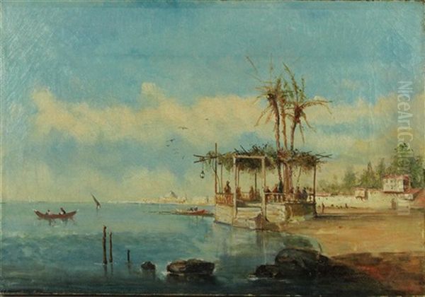 Paysage Au Moyen-orient Oil Painting by Jean Baptiste Henri Durand-Brager