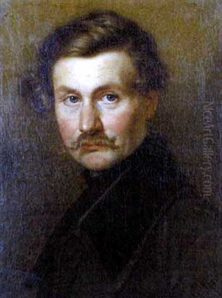 Portrait Konig Ludwig I. Von Bayern Oil Painting by Friedrich Durck