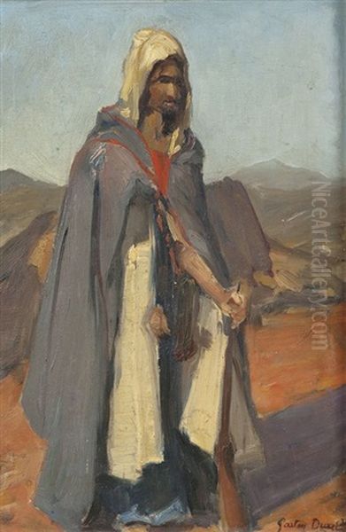 Guerrier Marocain Oil Painting by Gaston Jules Louis Durel