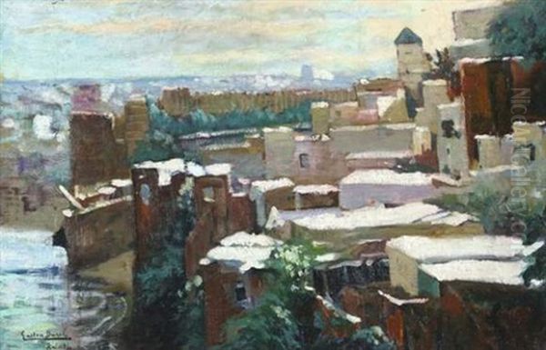 Les Oudayas, Rabat Oil Painting by Gaston Jules Louis Durel