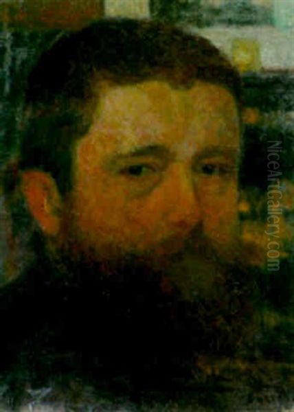 Autoportrait Oil Painting by Eugene Antoine Durenne