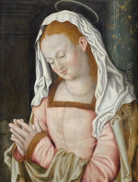 Madonna At Prayer Oil Painting by Albrecht Duerer