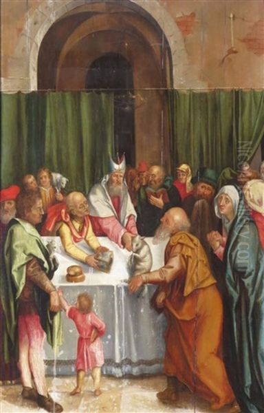 The Rejection Of Joachim's Offering Oil Painting by Albrecht Duerer