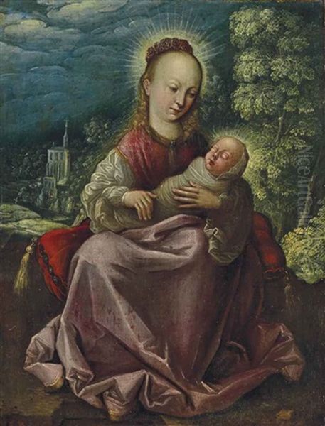 La Vierge A L'enfant Oil Painting by Albrecht Duerer