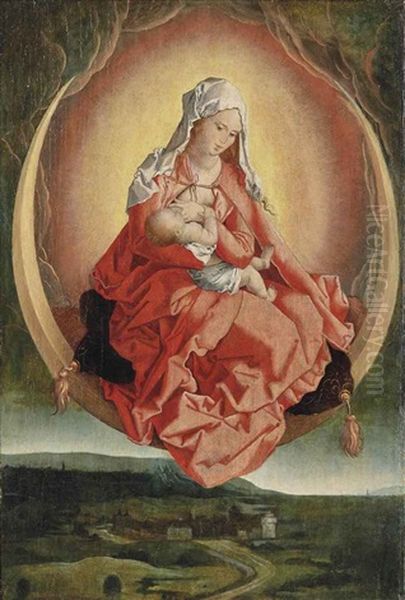 Vierge A L'enfant En Gloire Oil Painting by Albrecht Duerer