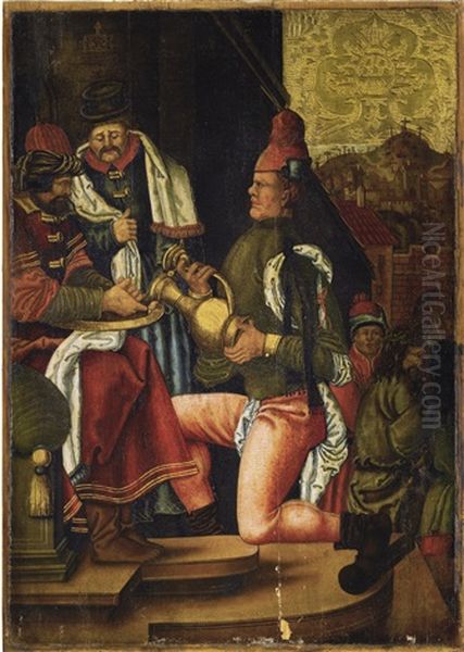 Pilate Washing His Hands, Having Condemned Christ Oil Painting by Albrecht Duerer