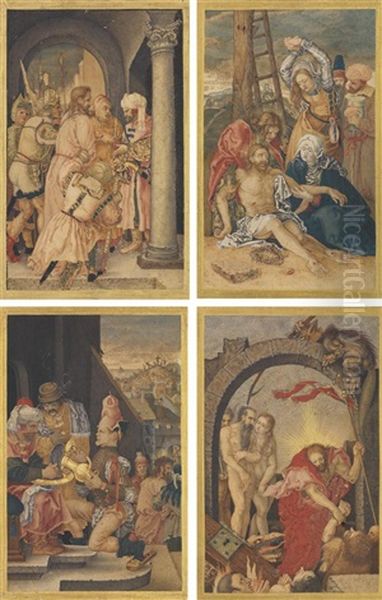 Scenes De La Passion Du Christ (12 Works) Oil Painting by Albrecht Duerer