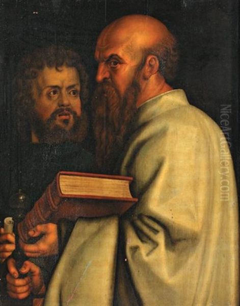 Marc Et Paul Oil Painting by Albrecht Duerer