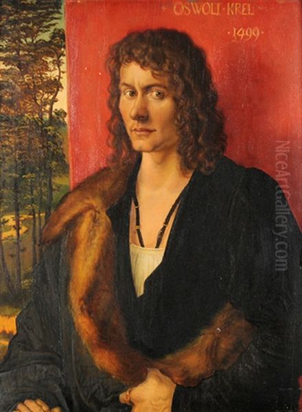 Bildnis Des Oswald Krell Oil Painting by Albrecht Duerer