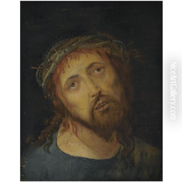 Christ Crowned With Thorns Oil Painting by Albrecht Duerer