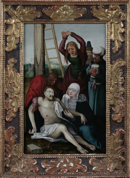 Die Beweinung Christi Nach Dem Kupferstich Von Albrecht Durer Oil Painting by Albrecht Duerer