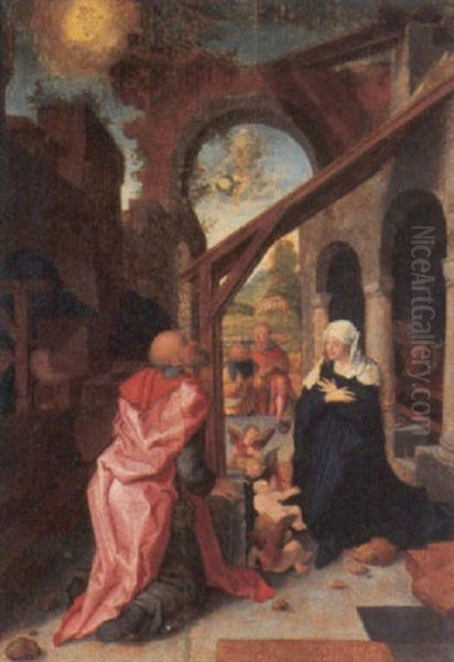 Nativita Di Cristo Oil Painting by Albrecht Duerer