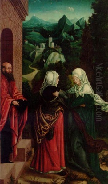 The Visitation Oil Painting by Albrecht Duerer