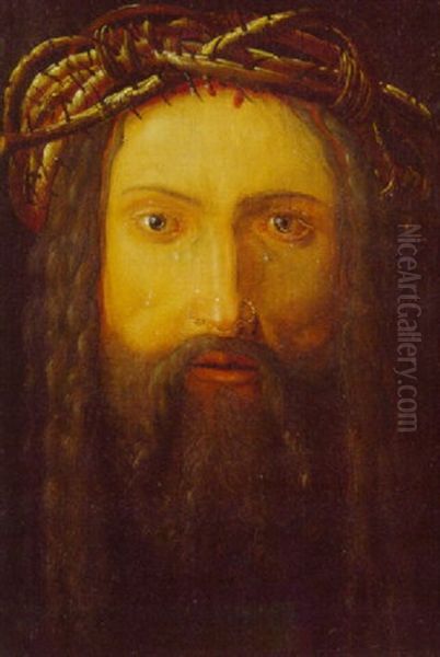 Christ Crowned With Thorns Oil Painting by Albrecht Duerer