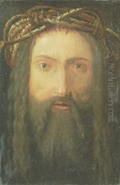 Christ Crowned With Thorns Oil Painting by Albrecht Duerer