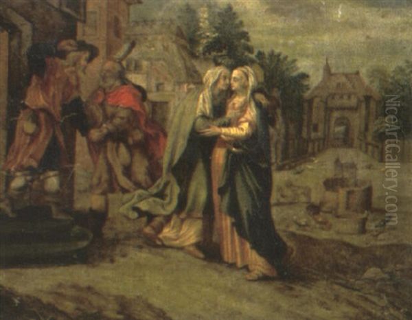 The Visitation Oil Painting by Albrecht Duerer