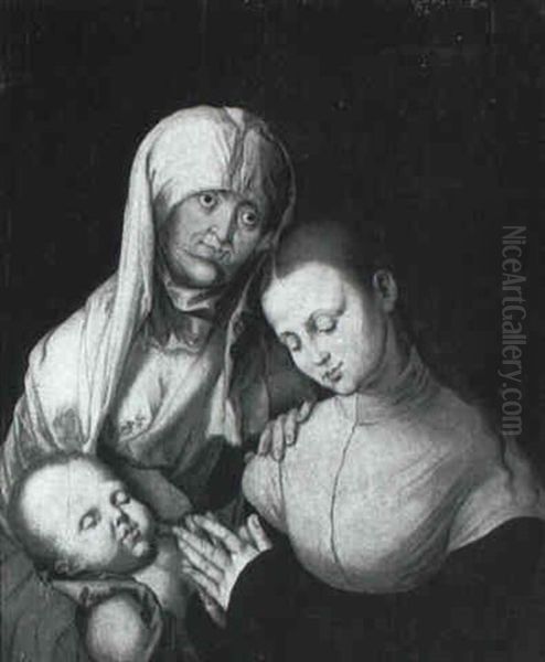 Sainte Anne, La Vierge Et L'enfant Jesus Oil Painting by Albrecht Duerer