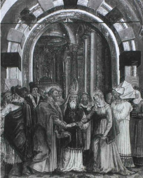 The Betrothal Of The Virgin Oil Painting by Albrecht Duerer