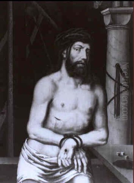 Christus Als Schmerzensmann Mit Den Arma Christi by Albrecht Duerer