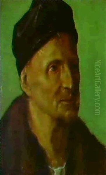 Portrait Of Michael Wohlgemut Oil Painting by Albrecht Duerer